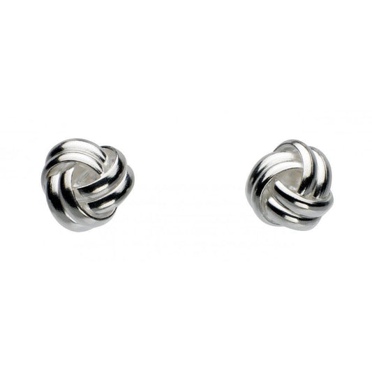 Silver rounded knot stud earrings Earrings Rock Lobster   