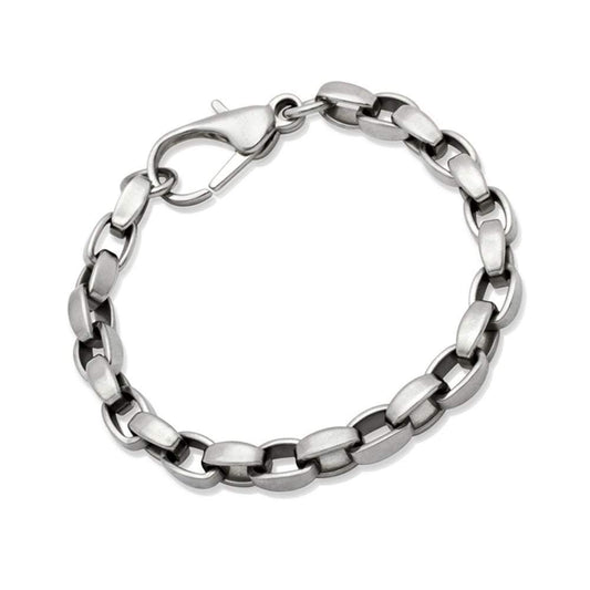 Steel box link chunky bracelet Bracelet Unique