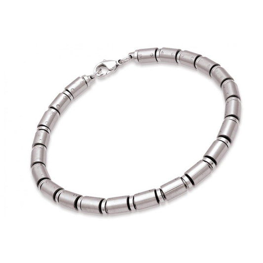 Steel tubular bead bracelet Bracelet Unique   