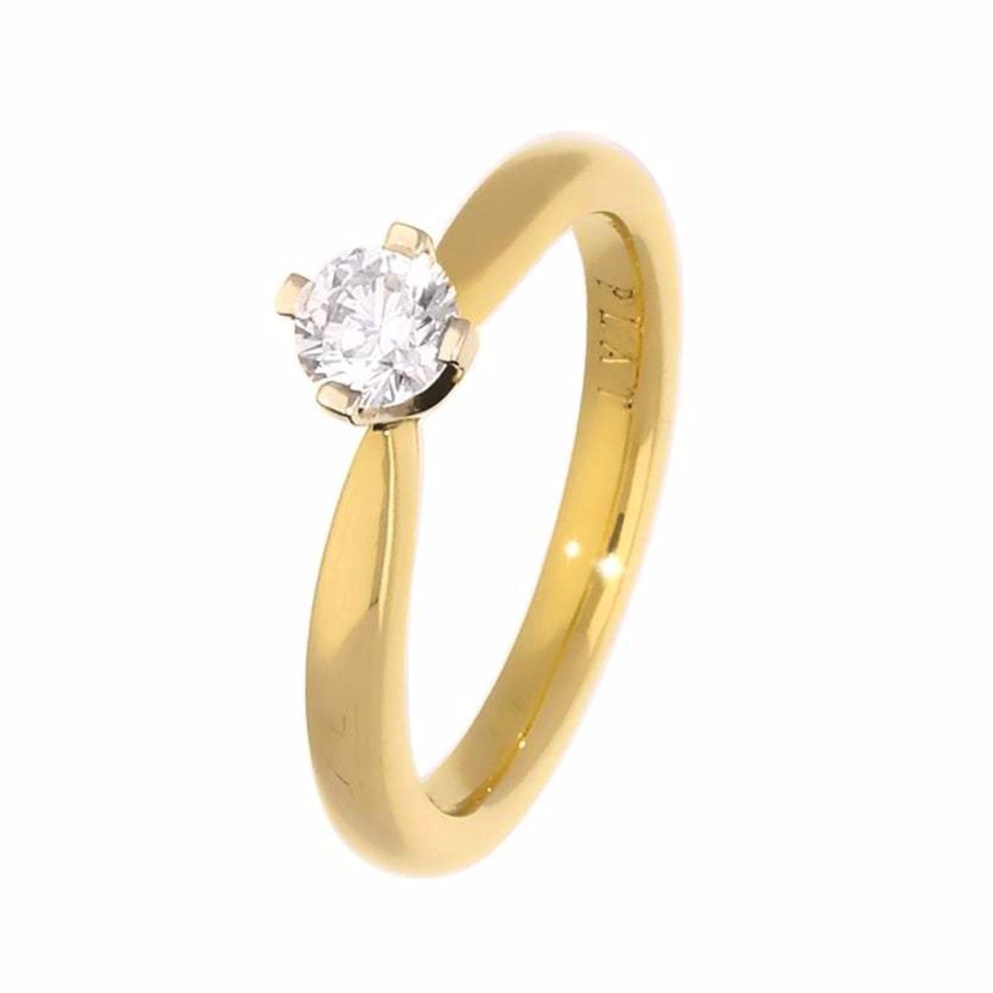 18ct yellow gold 0.36ct certified natural diamond ring Ring Rock Lobster   