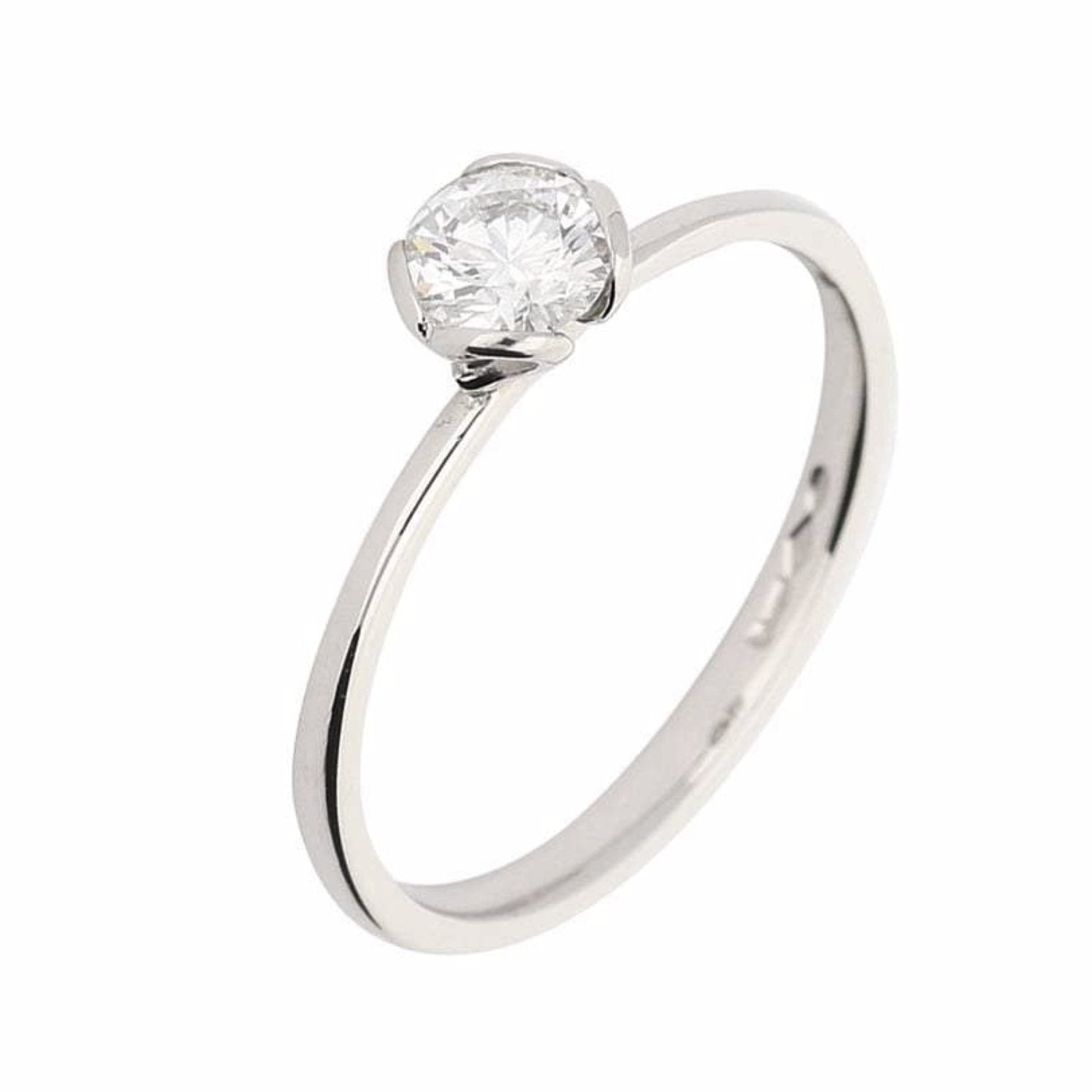 Platinum 0.43ct DSI brilliant cut certified diamond ring Ring Rock Lobster   
