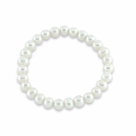 White 9mm Pearl bracelet Bracelet Alraune   
