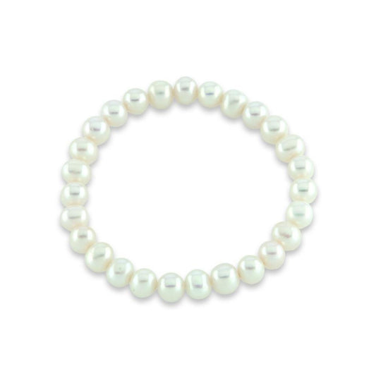 Freshwater 5mm white pearl bracelet Bracelet Alraune