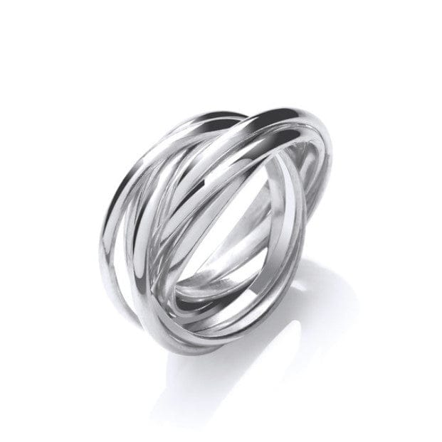 Silver 7 Band Ring General Cavendish French