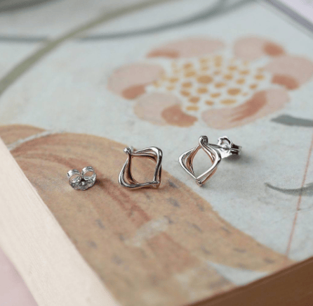 Silver Alicia Rose Petite Stud Earrings Earrings Kit Heath