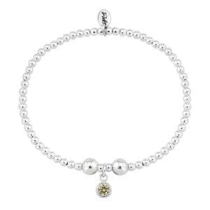 Silver and citrine CZ November birthstone bracelet Bracelet Trink