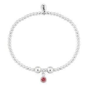 Silver and Garnet CZ January birthstone bracelet Bracelet Trink