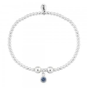 Silver and Sapphire CZ September birthstone bracelet Bracelet Trink