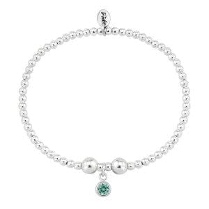 Silver and Turquoise CZ December birthstone bracelet Bracelet Trink