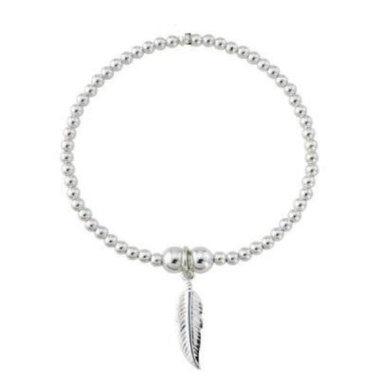 Silver tribal feather bracelet Bracelet Trink   