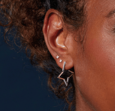 Silver Astoria Starburst Mini Star Stud Earrings Earrings Kit Heath