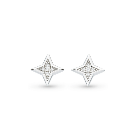 Silver Astoria Starburst Pavé Star Stud Earrings Earrings Kit Heath