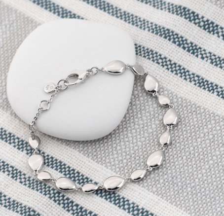 Silver coast linking pebbles bracelet Bracelet Kit Heath