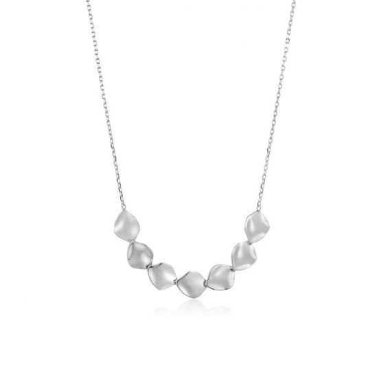 Silver crush multiple discs necklace Necklace Ania Haie