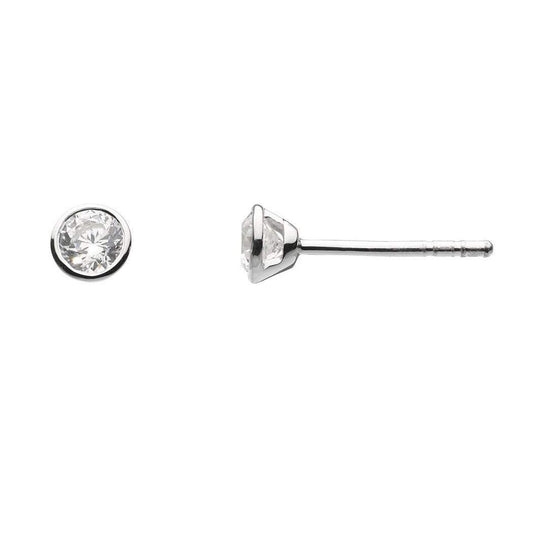 Silver CZ medium stud earrings Earrings Rock Lobster Jewellery   