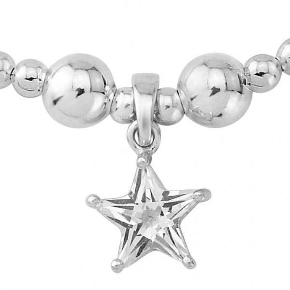 Silver CZ sparkle star bracelet Bracelet Trink   