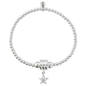 Silver CZ star bracelet Bracelet Trink