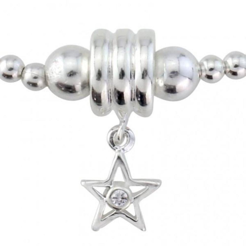 Silver CZ star bracelet Bracelet Trink   