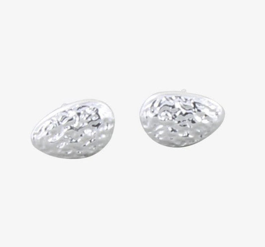 Silver driftwood stud earrings Earrings Reeves & Reeves