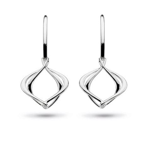 Silver entwine Alicia small drop earrings Earrings Kit Heath