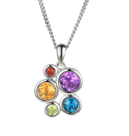 Silver Fantasia Symphony Mix Necklace Pendant Amore