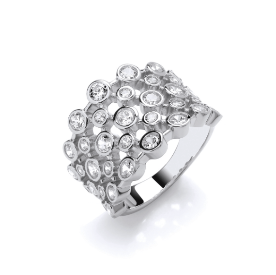 Silver Fantasy Bubbles Ring Ring Cavendish French