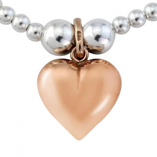 Silver heart of gold bracelet Bracelet Trink   