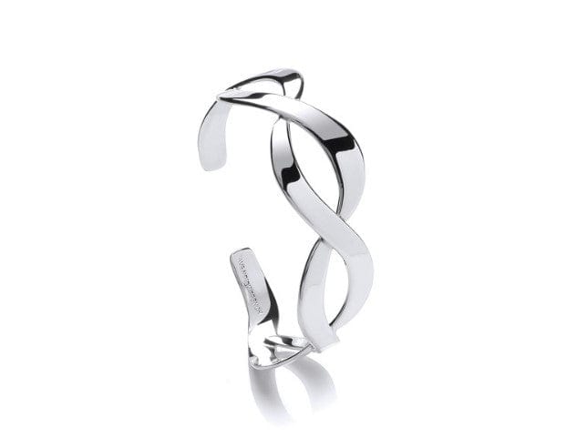 Silver Heavy Weave Cuff Bangle Bangles Cavendish French