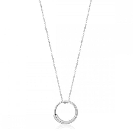 Silver luxe circle necklace Necklace Ania Haie