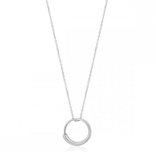 Silver luxe circle necklace Necklace Ania Haie