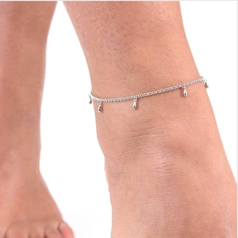 Silver multi drip anklet Anklet Lucy Q