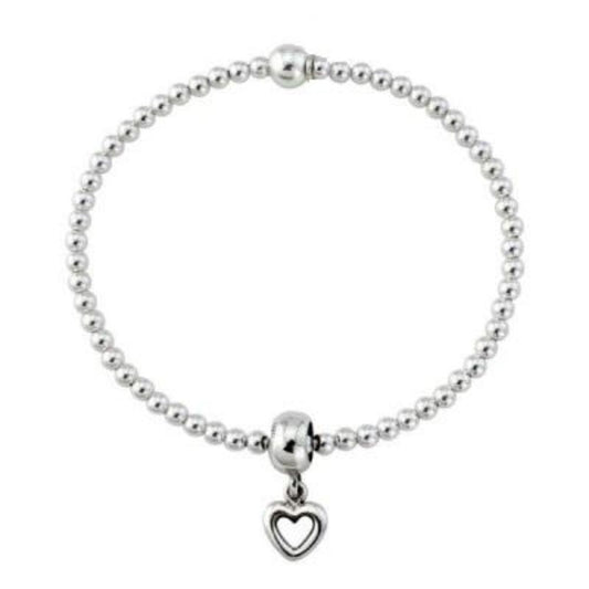 Silver open heart bracelet Bracelet Trink   