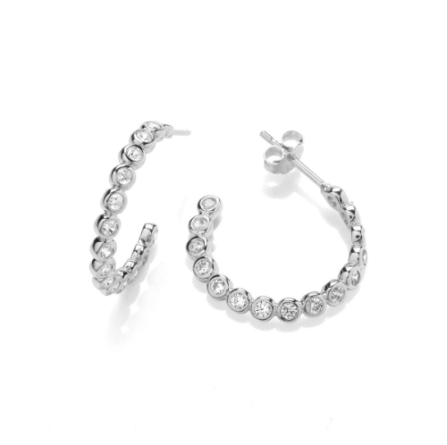 Silver planet hoops Earrings Cavendish French