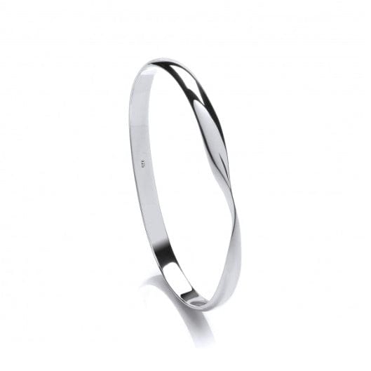 Silver single twist bangle Bangle Cavendish French