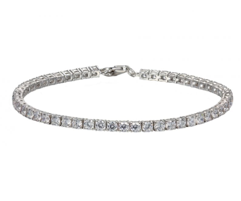 Silver snow fire bracelet with cz's Bracelet Amore