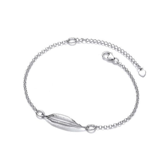 Silver Spirit Feather Bracelet Bracelet Cavendish French