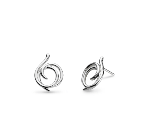 Silver twine helix wrap stud earrings Earrings Kit Heath