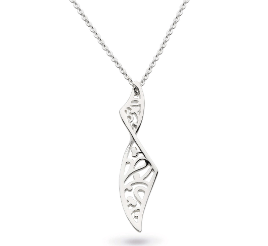 Silver twist blossom flourish necklace Pendant Kit Heath