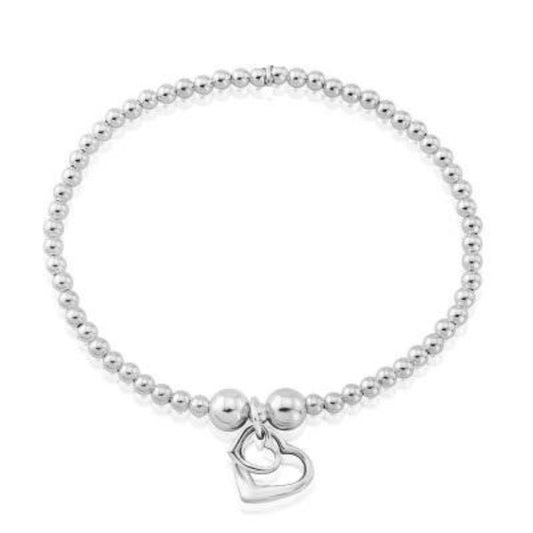 Silver two hearts bracelet Bracelet Trink   