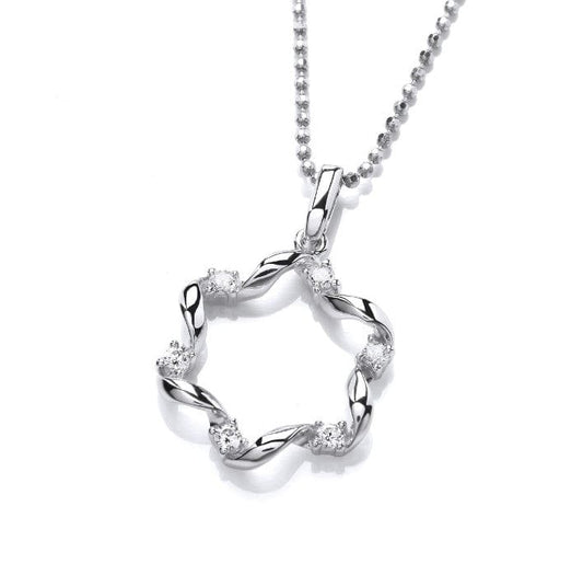 Silver Whirly Twist Pendant Pendant Cavendish French