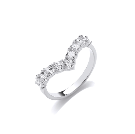 Silver Wishbone Eternity style ring Ring Cavendish French
