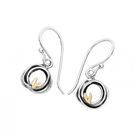 Silver Woven drop earrings General Linda Macdonald