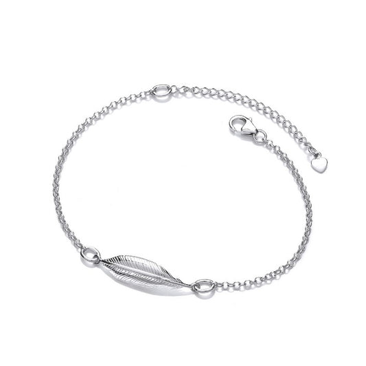 Silver Spirit Feather Bracelet Bracelet Cavendish French   