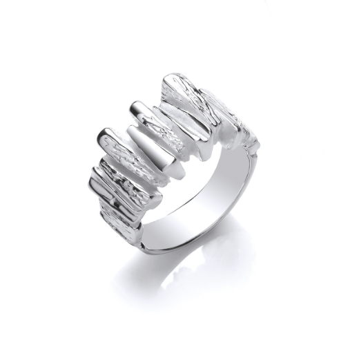 Silver Steps Ring Ring Cavendish French   