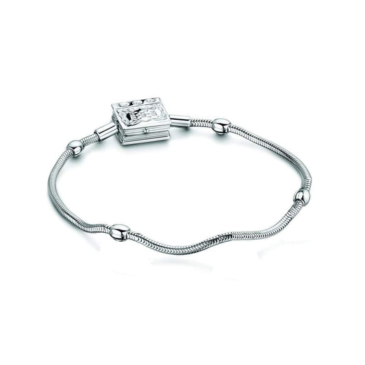 Storywheels Silver Diamond snake bracelet Storywheel StoryWheels   