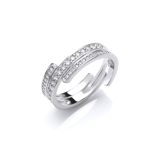 The Interlocking Sparkle Ring Ring Cavendish French