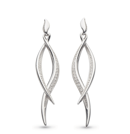 Twine Twist Pavé Drop Earrings Earrings Kit Heath