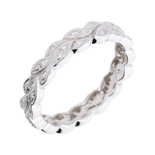 Ungar & Ungar 18ct white gold diamond garland ring Ring Ungar & Ungar   