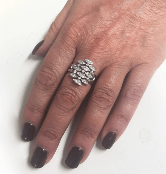 Vintage snowdrops silver ring Ring Cavendish French