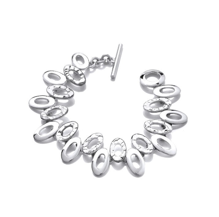 Heavy Ovals Silver Bracelet Bracelet Cavendish French   